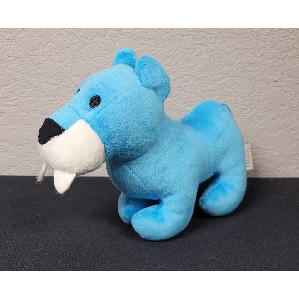 Fun Express Sabertooth Tiger Blue Plush Stuffed Animal